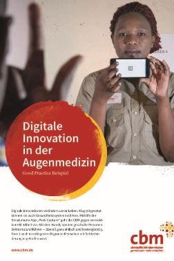 Titel des Infoblatts &quot;Digitale Innovation in der Augenmedizin&quot;